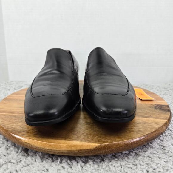 Hugo Boss Varmons Black Leather Casual Lifestyle Daily Slip On Loafers Mens 11 - Picture 5 of 16